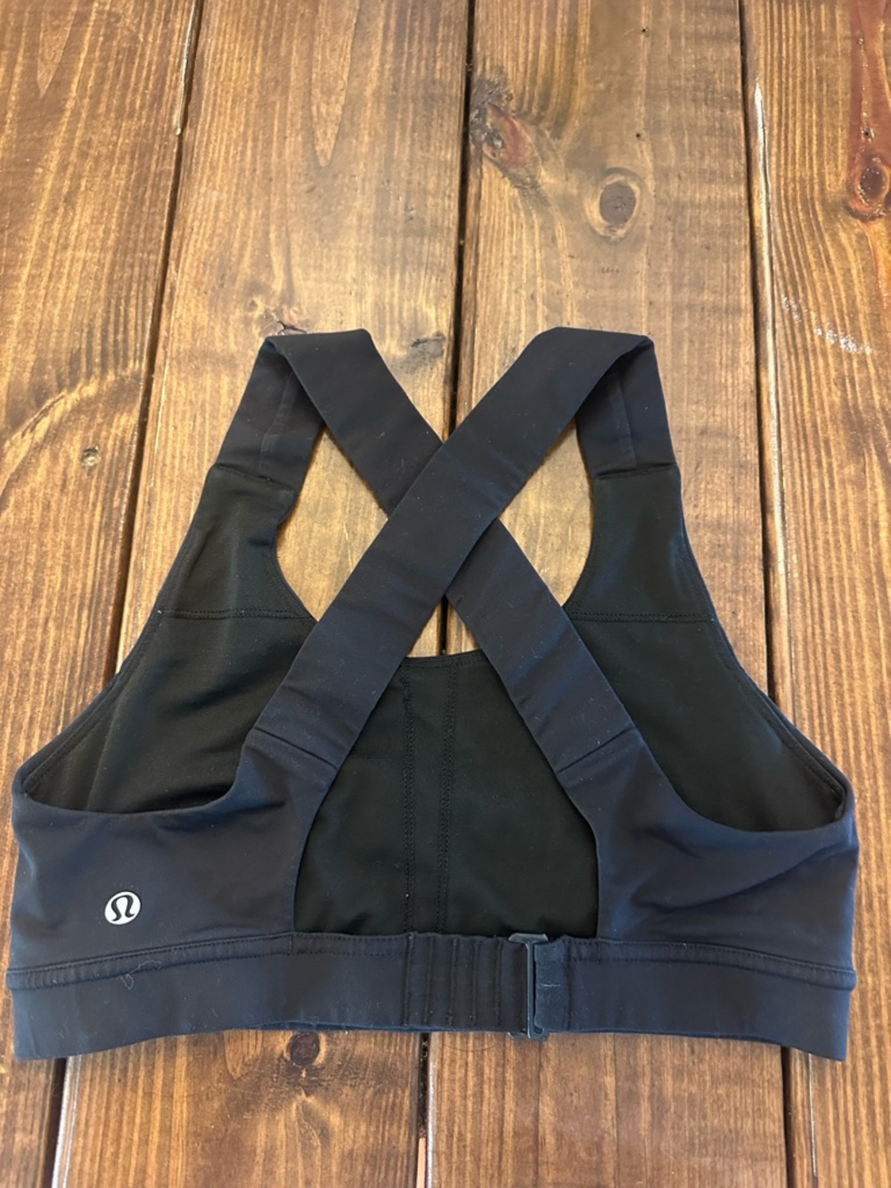 lululemon athletica Black Cross-Back Sports Bra